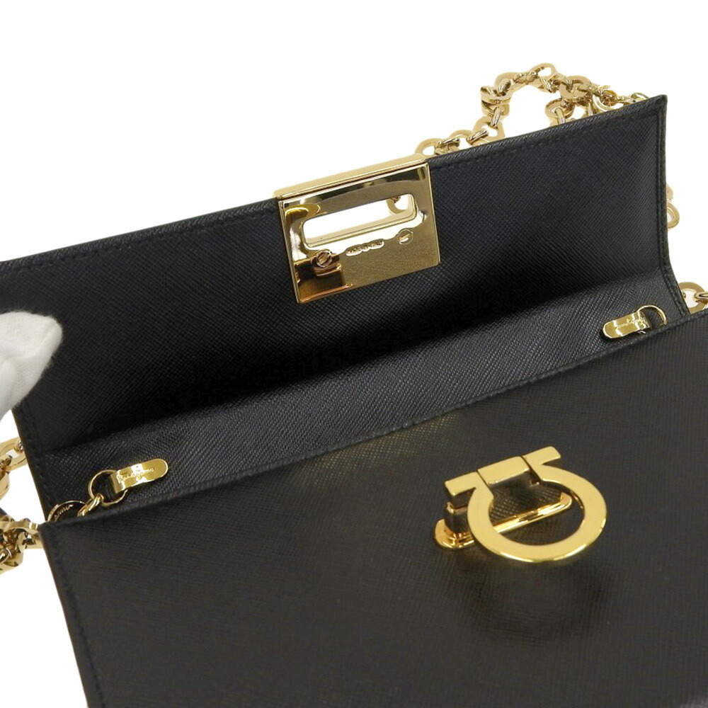 SALVATORE FERRAGAMO Gancini gold hardware shoulder pouch AU 21 9629 - Picture 7 of 8